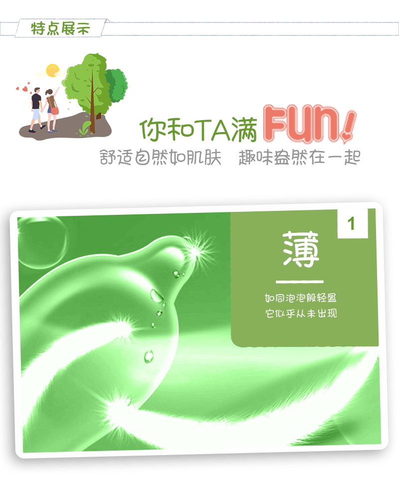 tatale避孕套卡通系列超薄润滑装(图3)